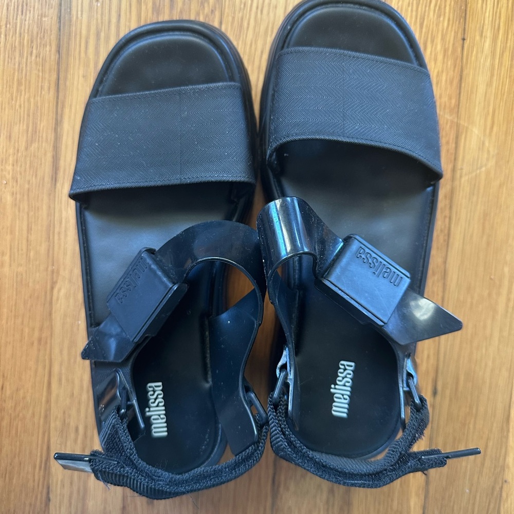 Melissa Kick Off Black Sandals